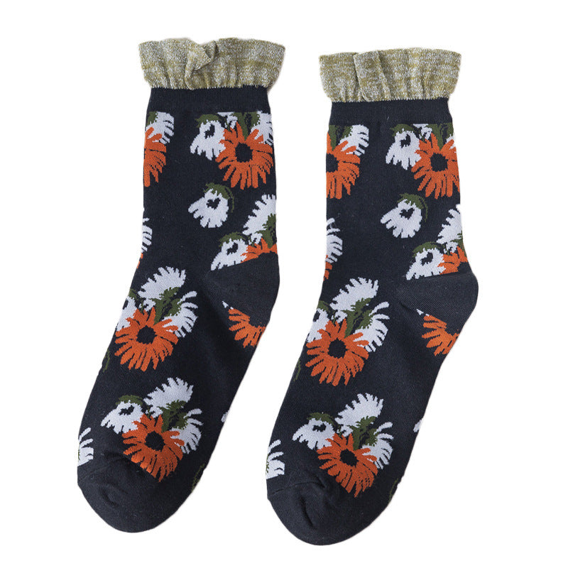 Frauenblumensocken
