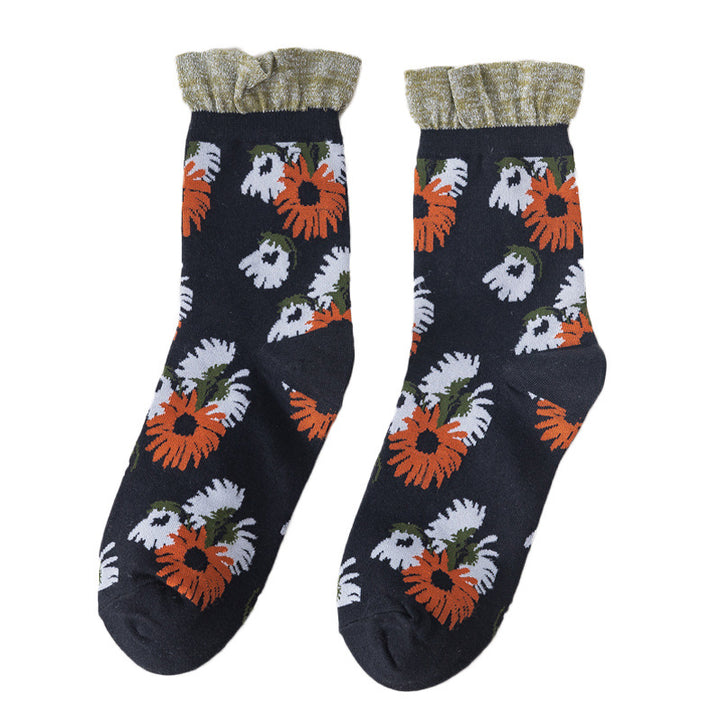 Frauenblumensocken
