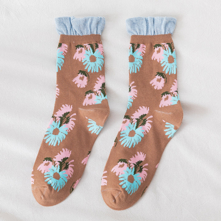 Frauenblumensocken