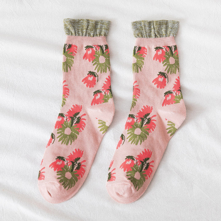 Frauenblumensocken