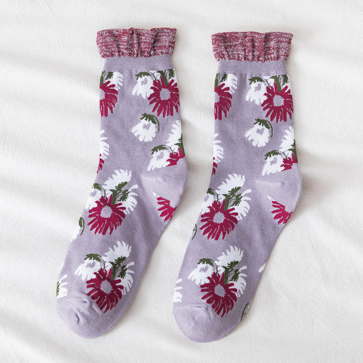 Frauenblumensocken