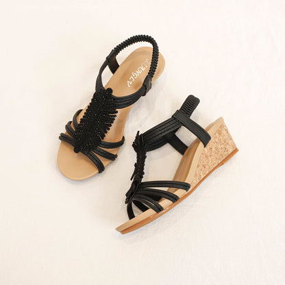 Gelegene Feder elegante Sandalen