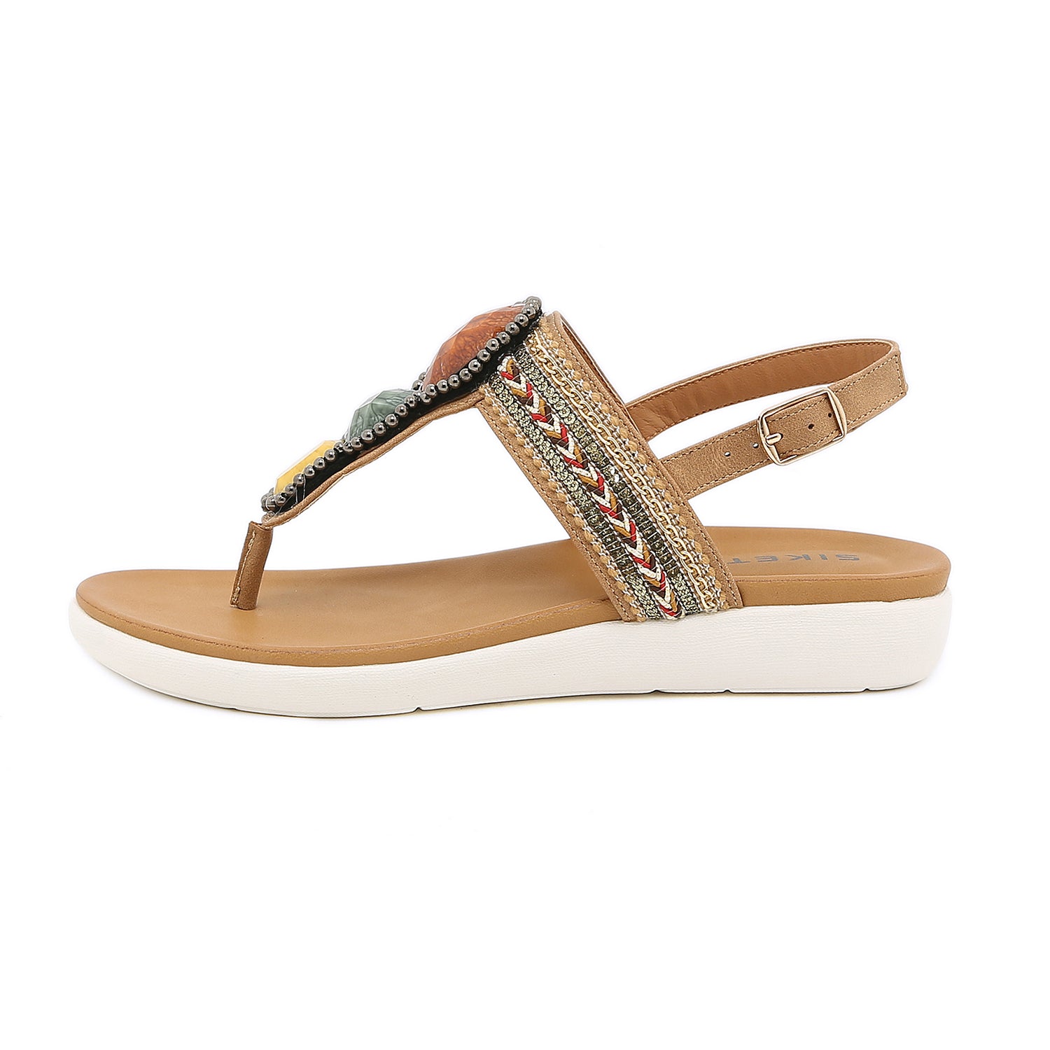 Bohemian Bead Woven Flat Sandals