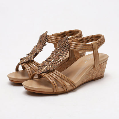 Gelegene Feder elegante Sandalen