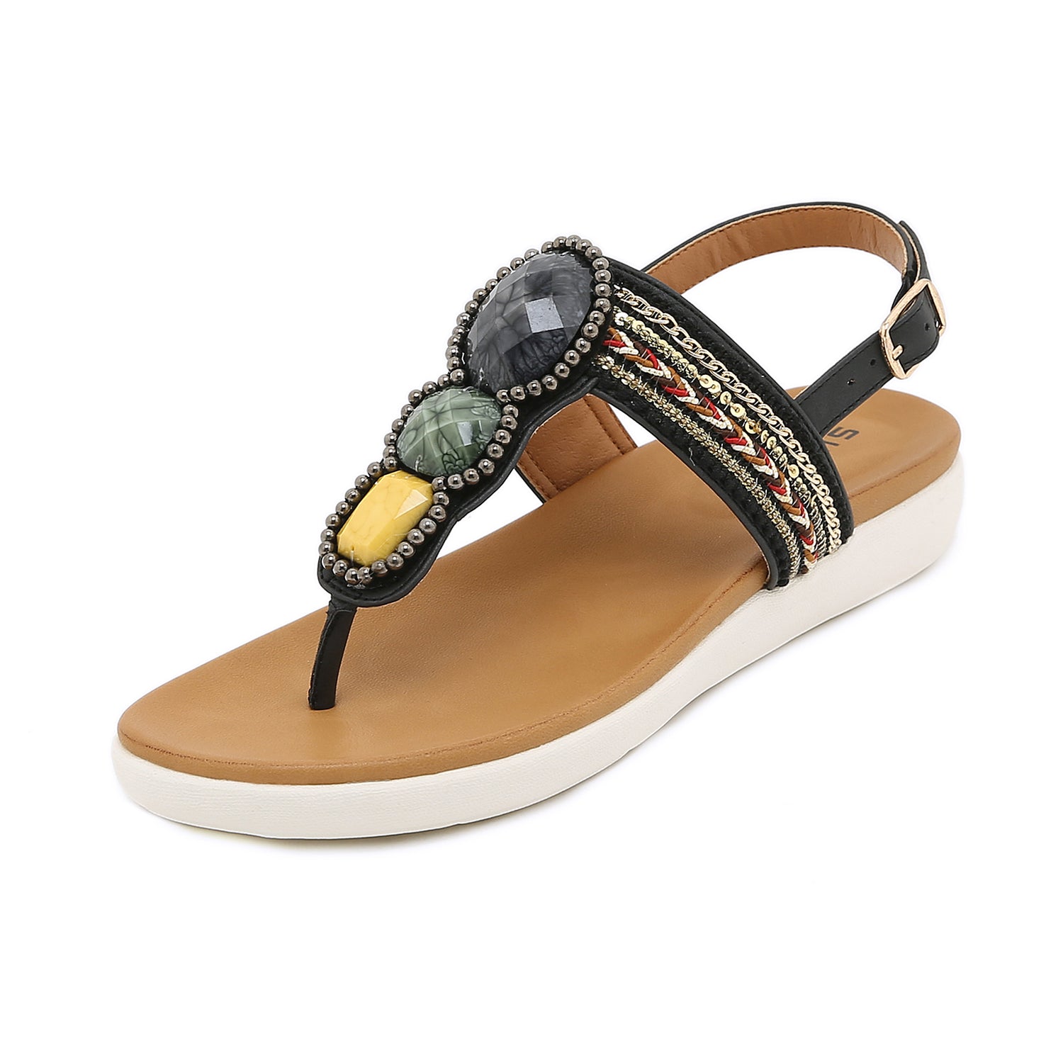 Bohemian Bead Woven Flat Sandals