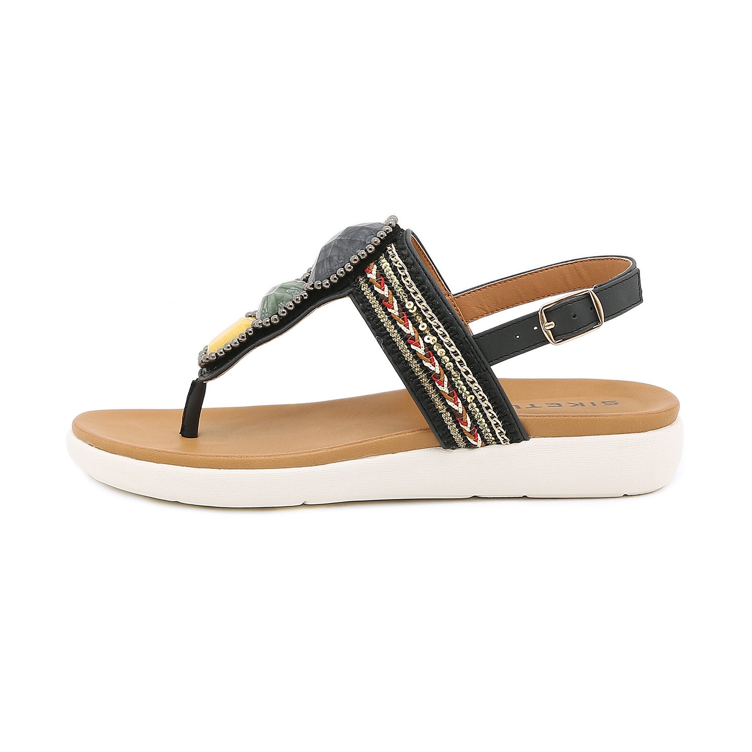 Bohemian Bead Woven Flat Sandals