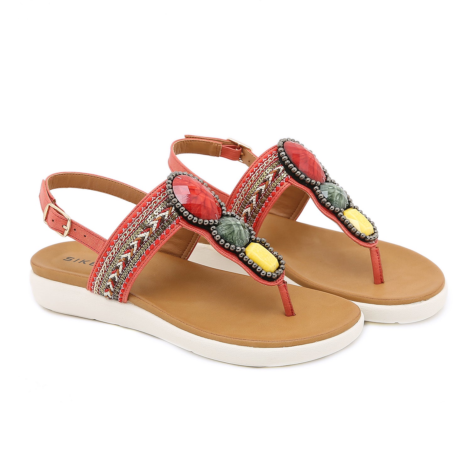 Bohemian Bead Woven Flat Sandals