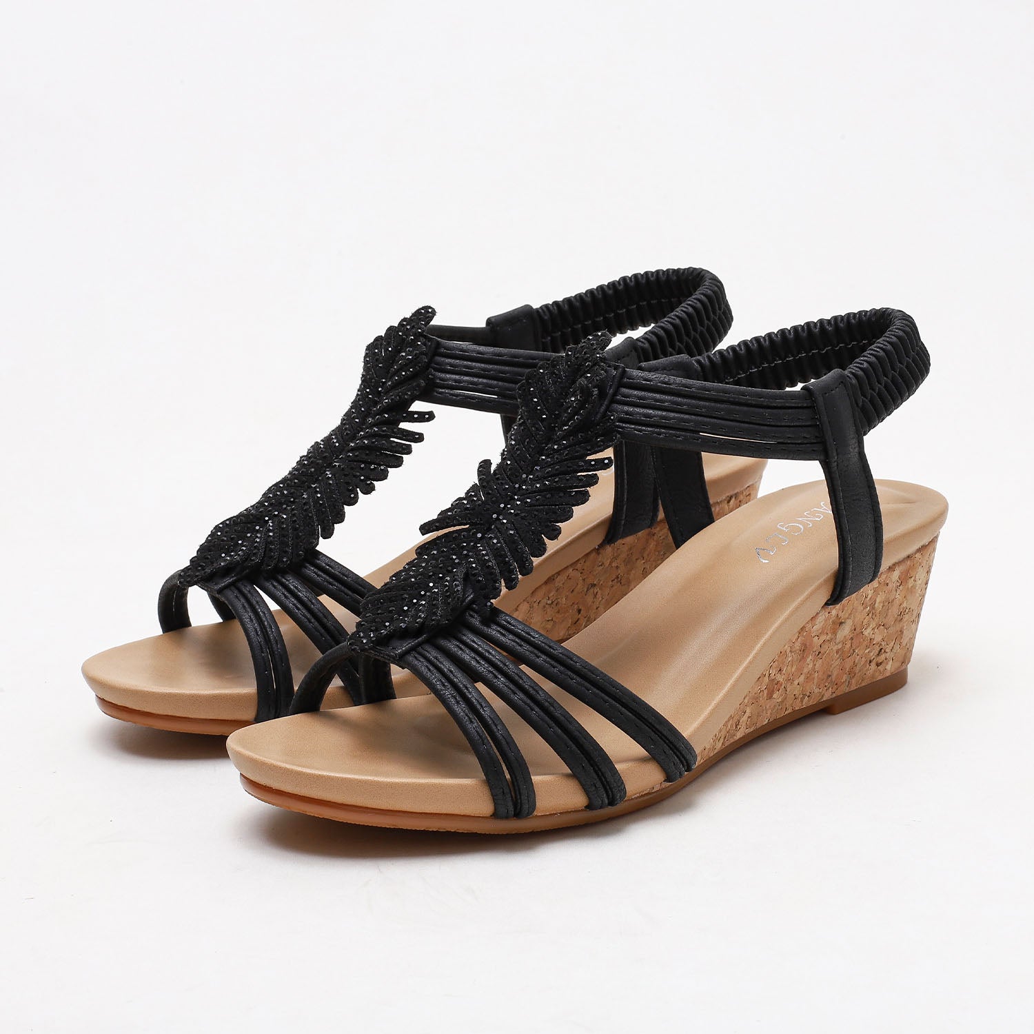 Gelegene Feder elegante Sandalen