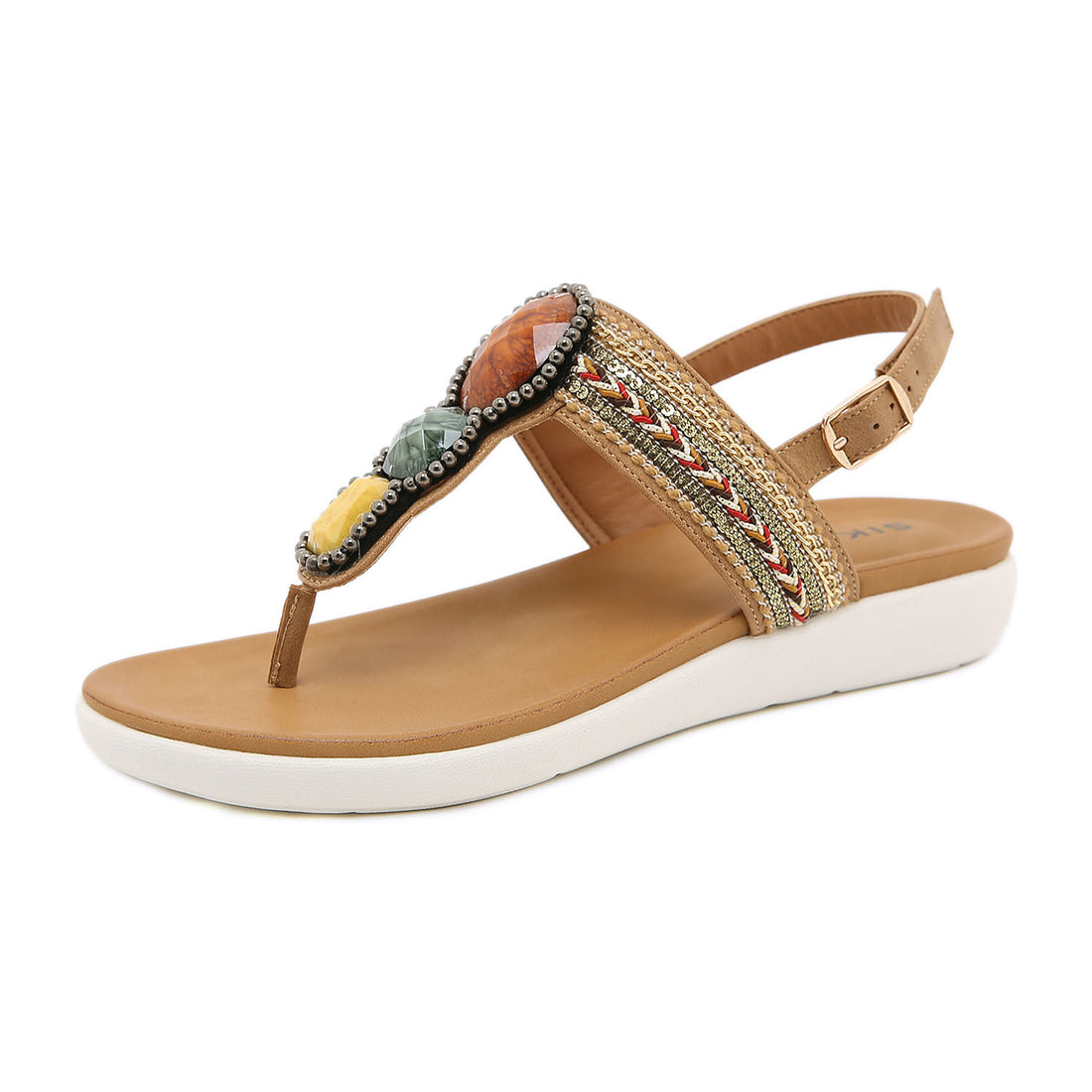 Bohemian Bead Woven Flat Sandals