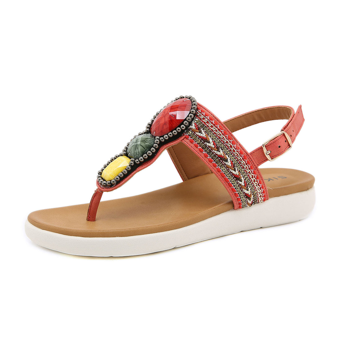 Bohemian Bead Woven Flat Sandals