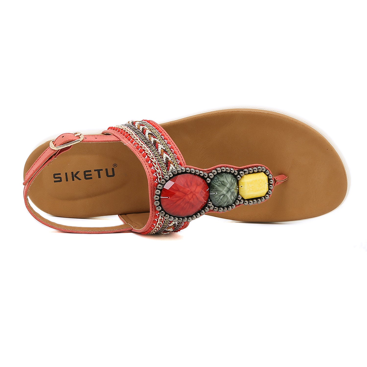 Bohemian Bead Woven Flat Sandals