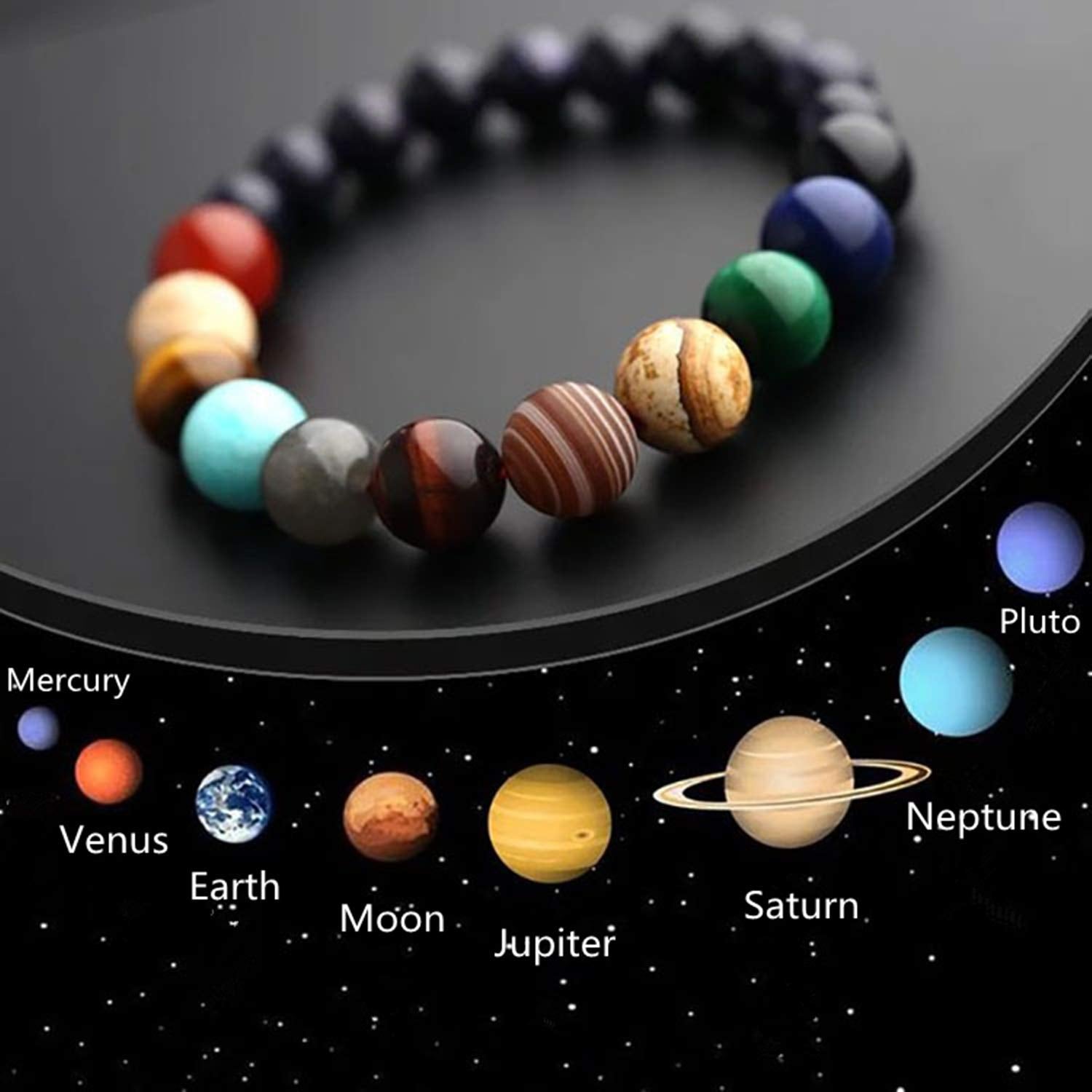 Solar System Handmade Bead Bracelet