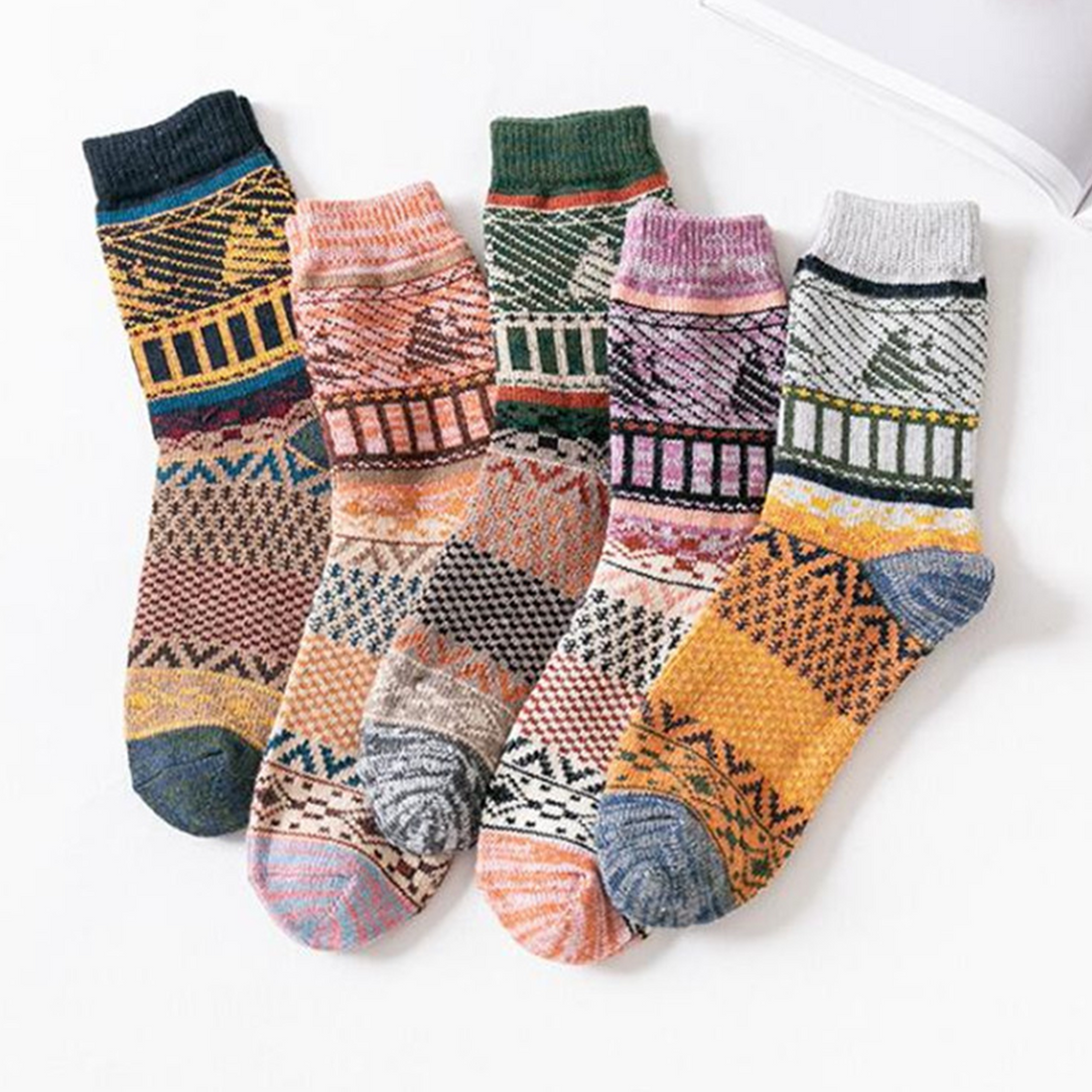 Chaussettes en laine à voile épaisse des femmes