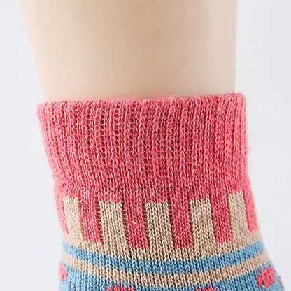 Thick Warm Wool Dot Ethnic Socks