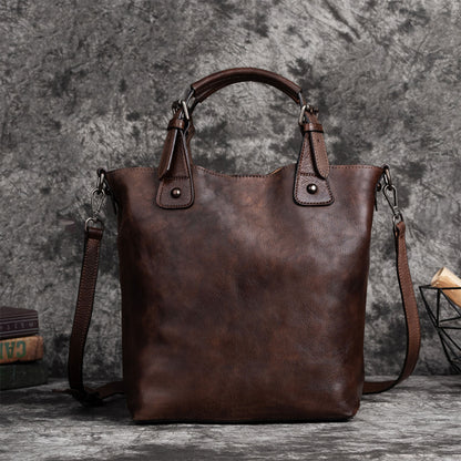 Retro Handmade Soft Durable Leather Bag