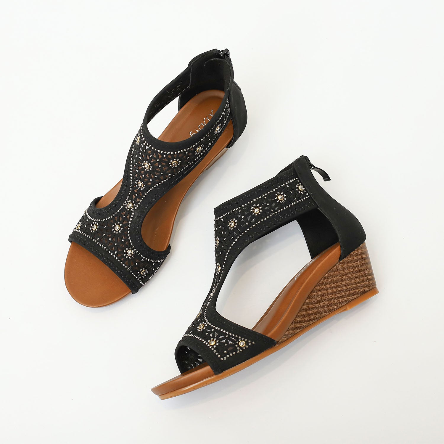 Bohemian Hollow Wedges Sandals