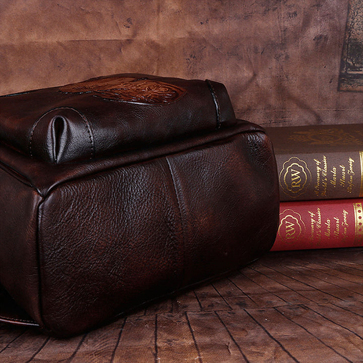 Retro Handmade Fashion Leather Backpack