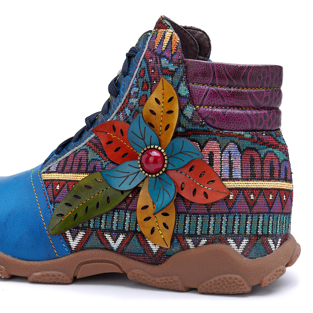 Leather Handmade Comfortable Walking Boots â superladystar