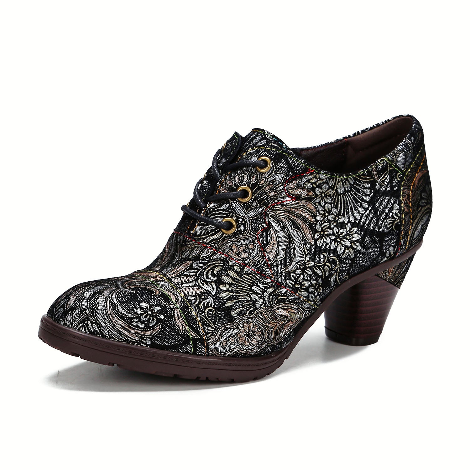 Retro Handmade Leather Exquisite Pumps