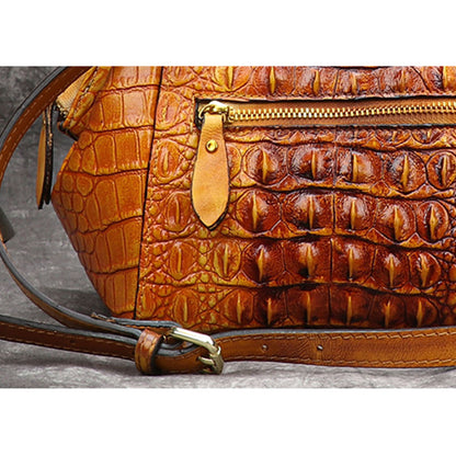 Sac de coquille de motif de crocodile de mode en cuir vintage