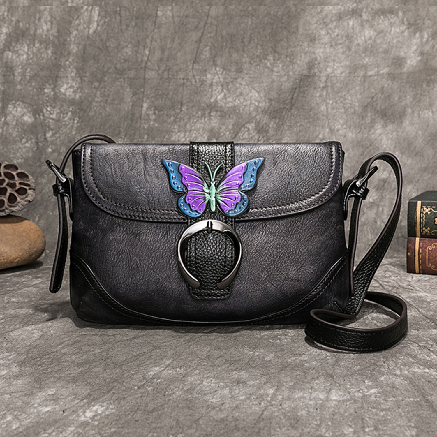 Vintage Handmade Soft Butterfly Durable Handbag