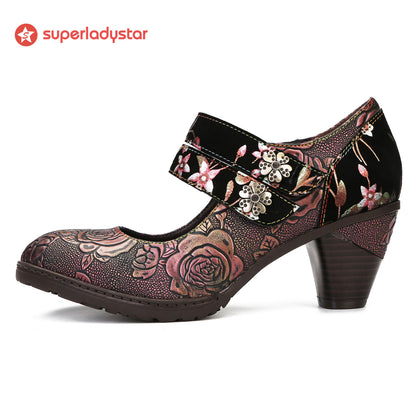 Hand Painted Mysterious &amp;  Elegant Pumps