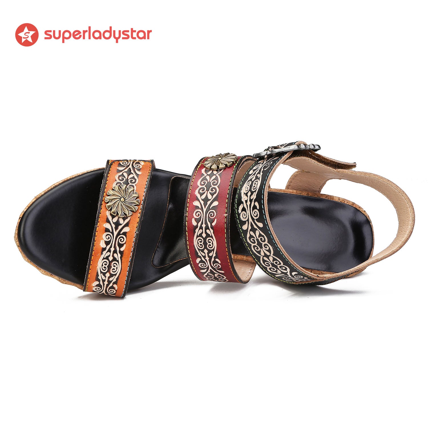 Vintage Genuine Leather Creative Style Sandals