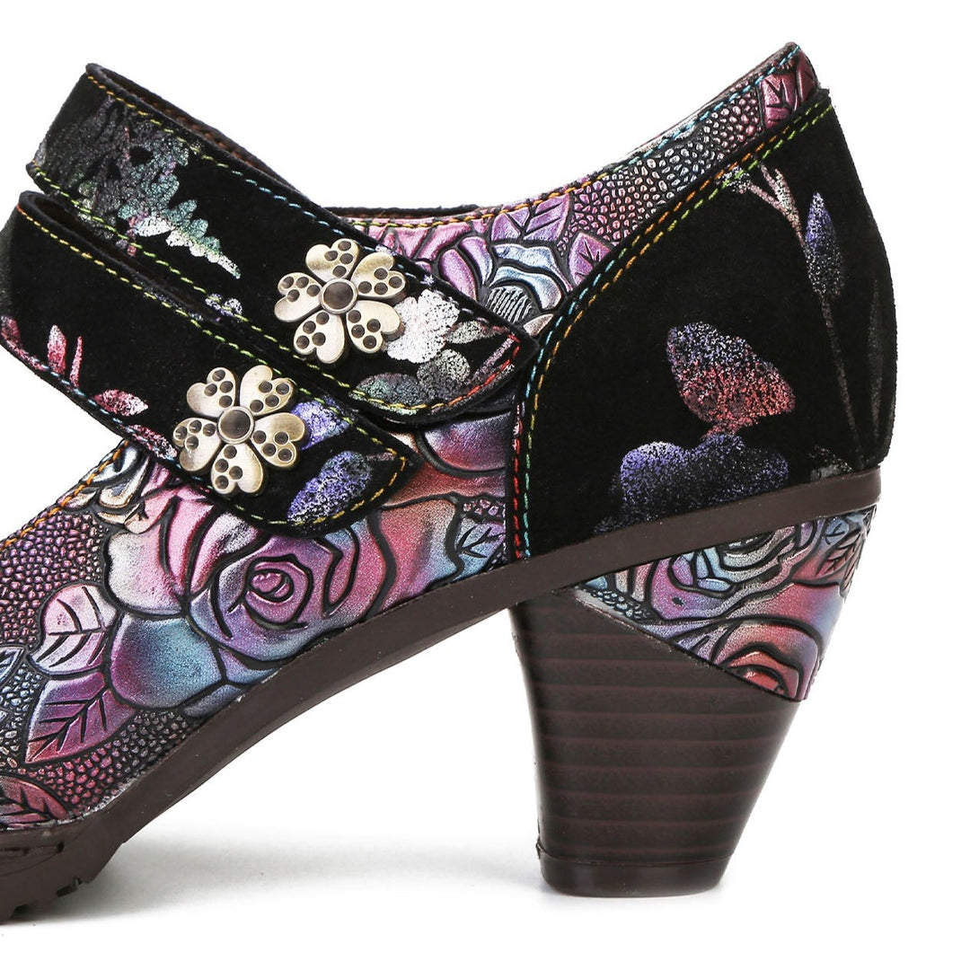 Hand Painted Mysterious &  Elegant Pumps