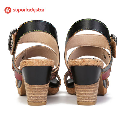 Vintage Genuine Leather Creative Style Sandals