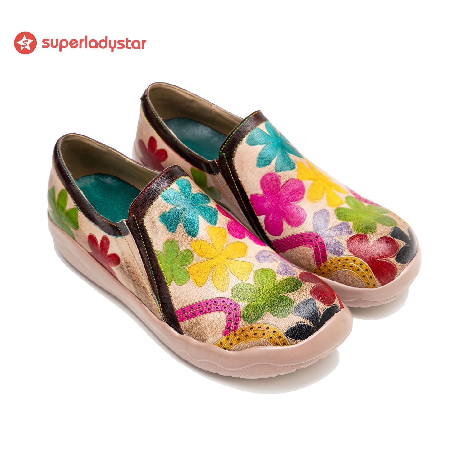 Hand-polished Blooming Comfortable Flat Shoes
