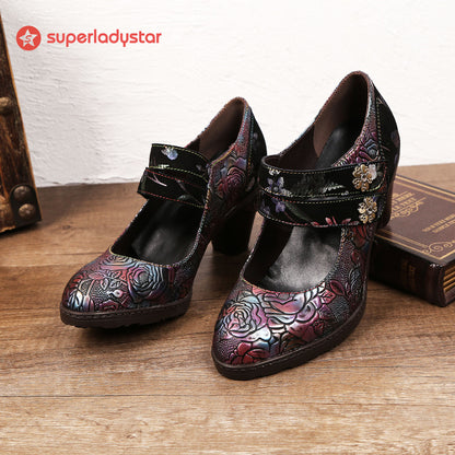 Hand Painted Mysterious &amp;  Elegant Pumps