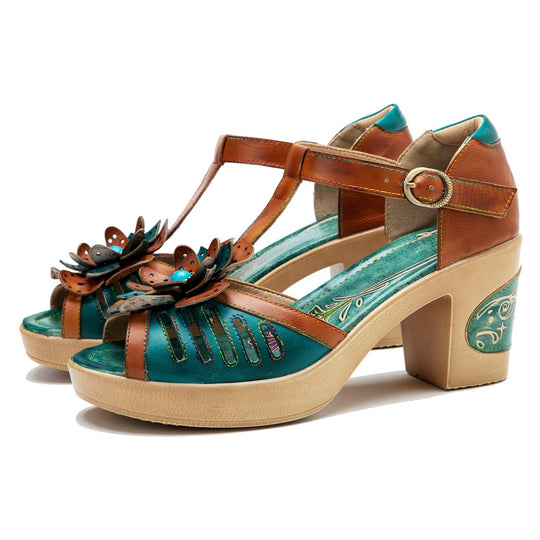 SL SUPER HIGH HEELS SANDAL ASH BROWN CALFSKIN