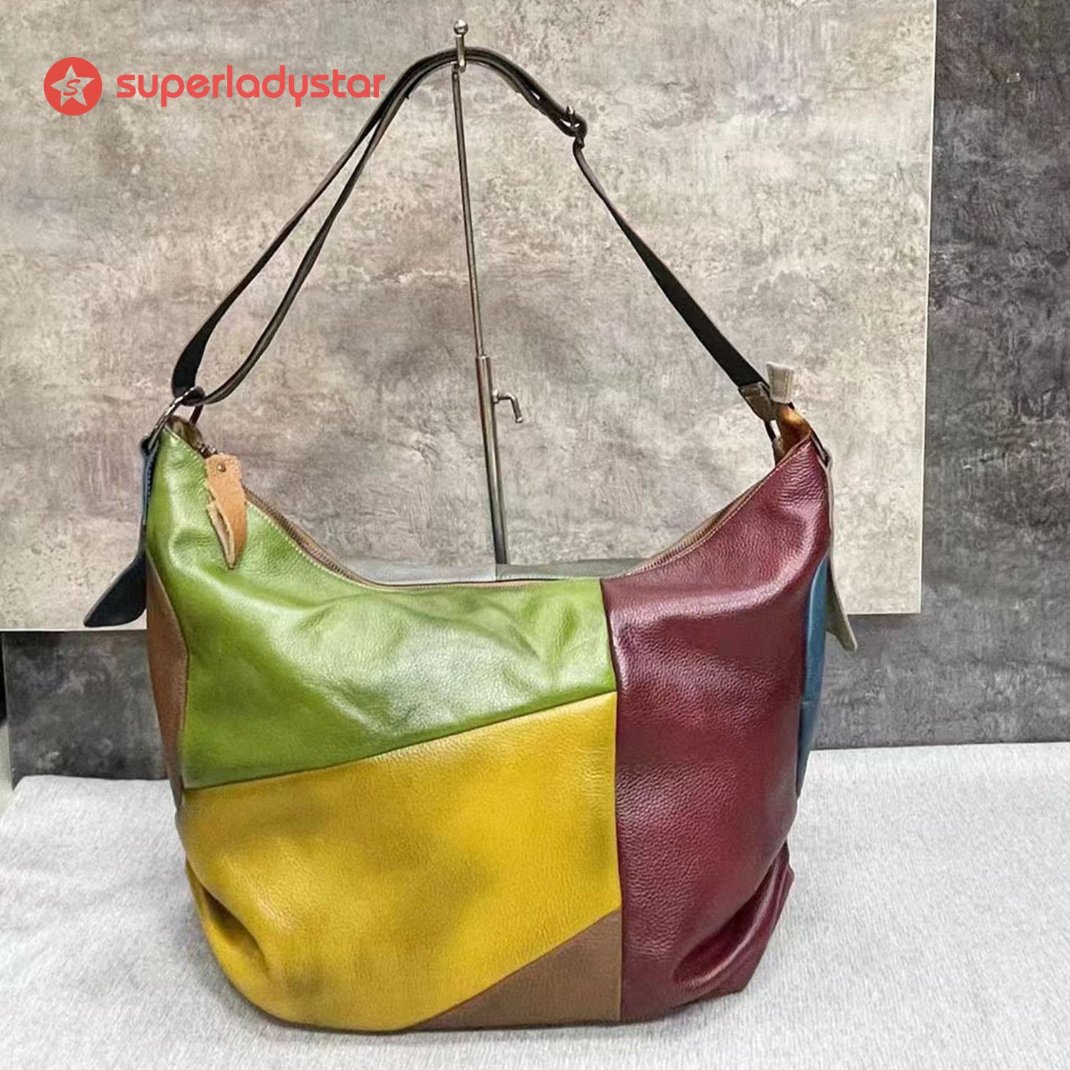 Female Color Matching Fashion Crossbody Bag