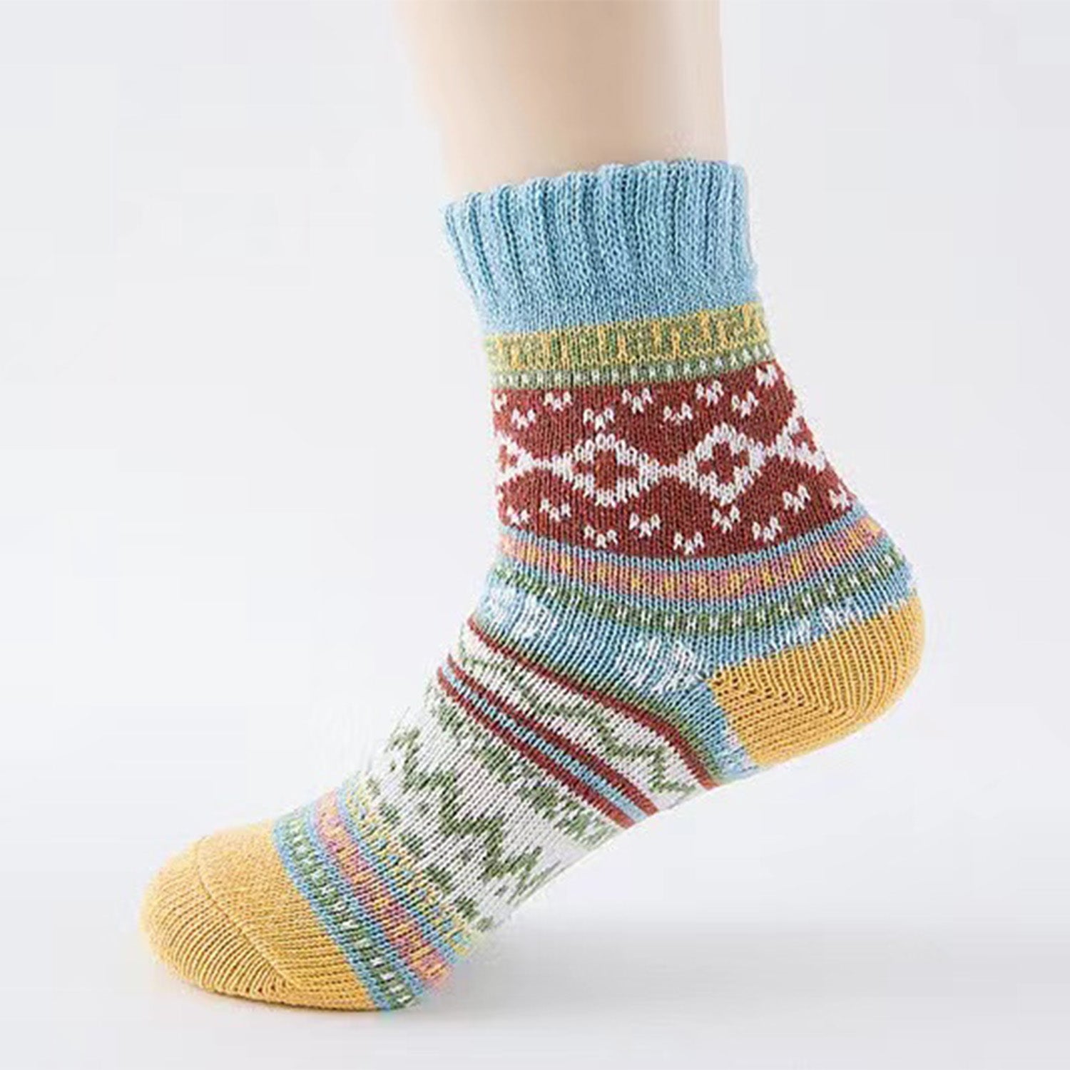 Retro winterdicke warme Socken