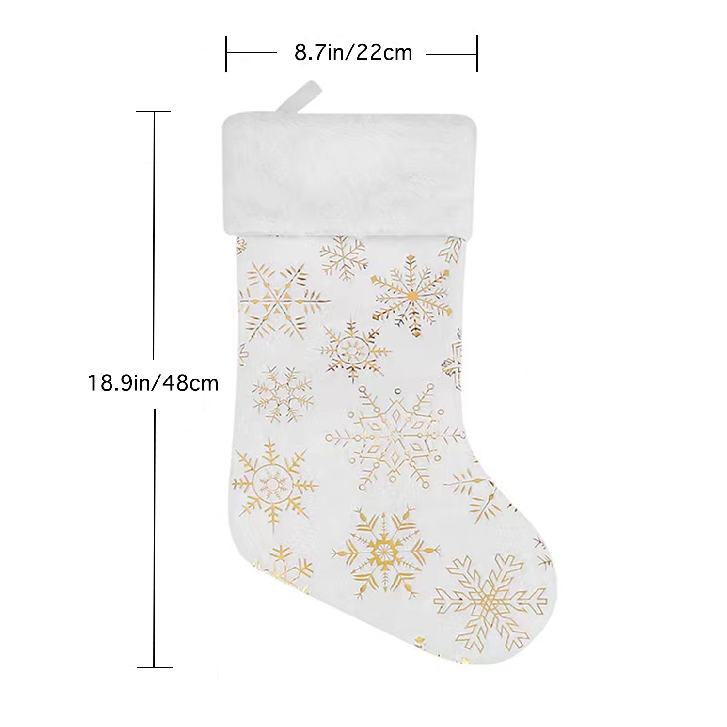 Festival de Noël décorations mignonnes chaussettes de flocon de neige