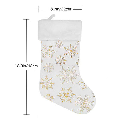 Festival de Noël décorations mignonnes chaussettes de flocon de neige