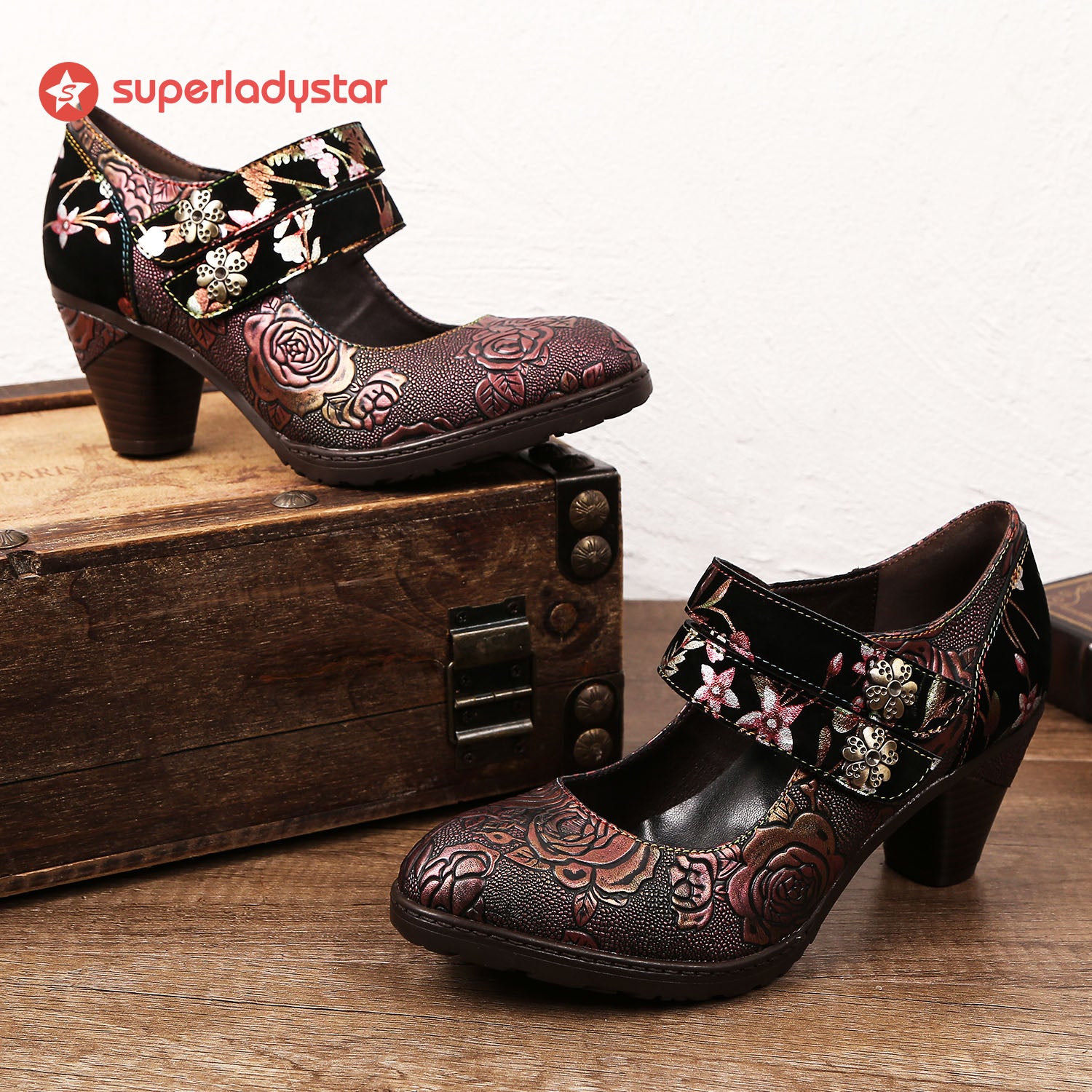 Hand Painted Mysterious &amp;  Elegant Pumps