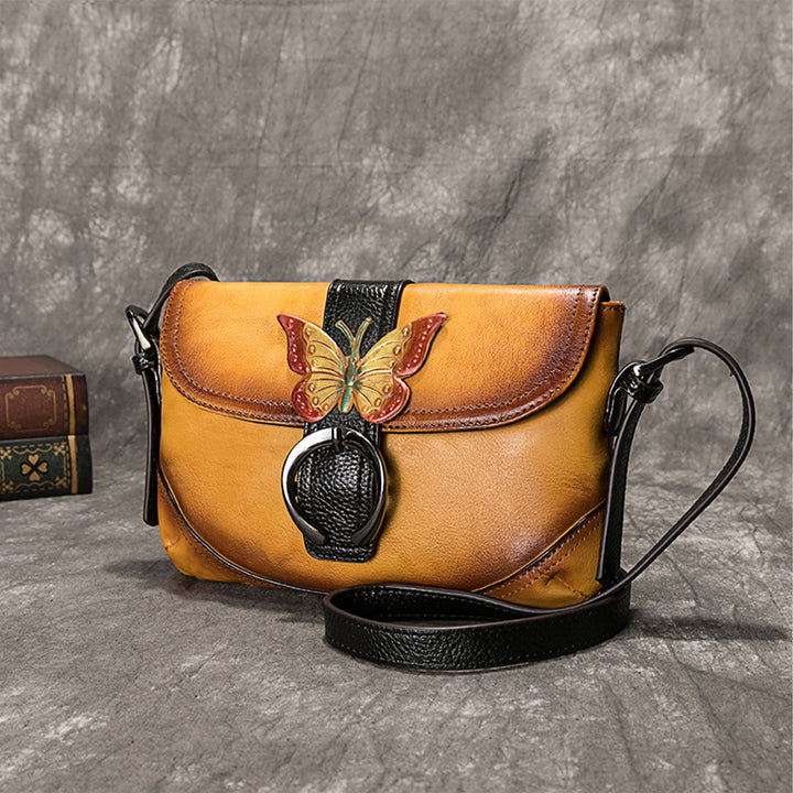 Vintage Handmade Soft Butterfly Durable Handbag