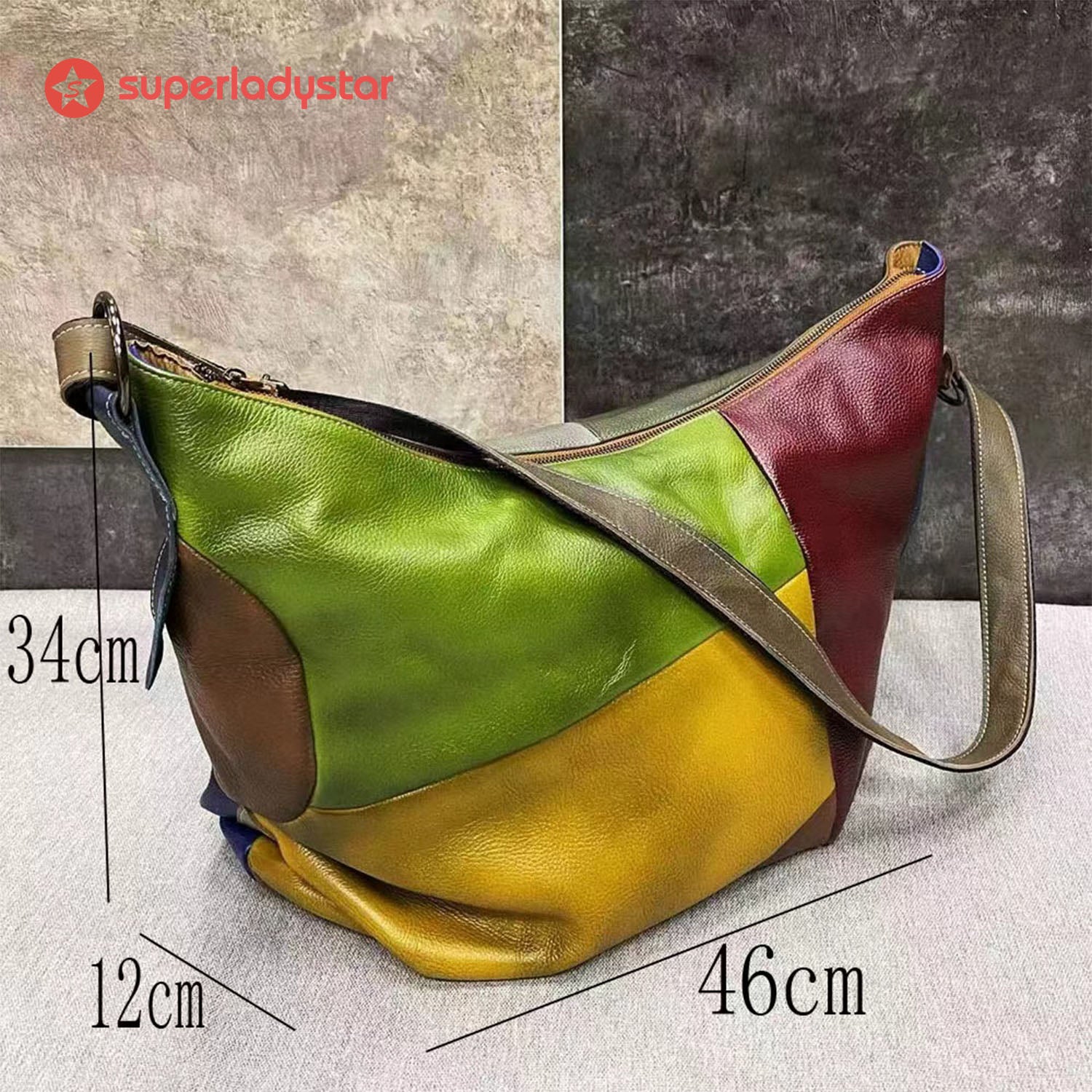 Female Color Matching Fashion Crossbody Bag