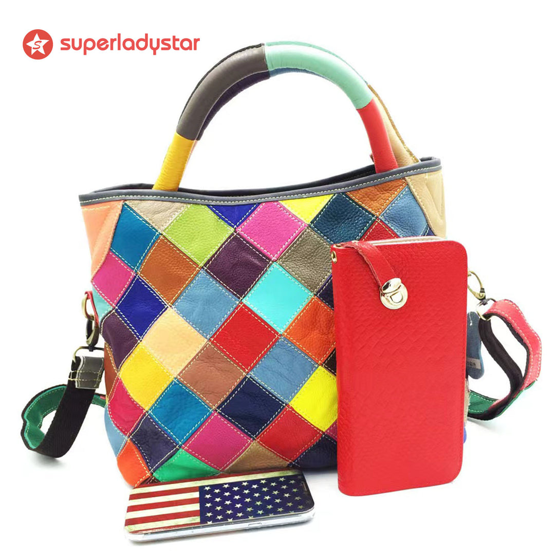 Vintage Fashion Colorful Handbag