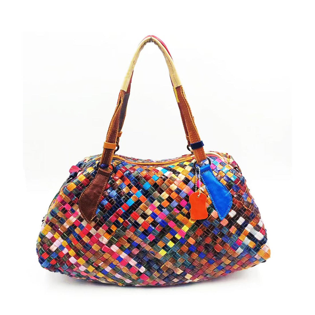 Vintage Floral Color Matching Fashion Handbag