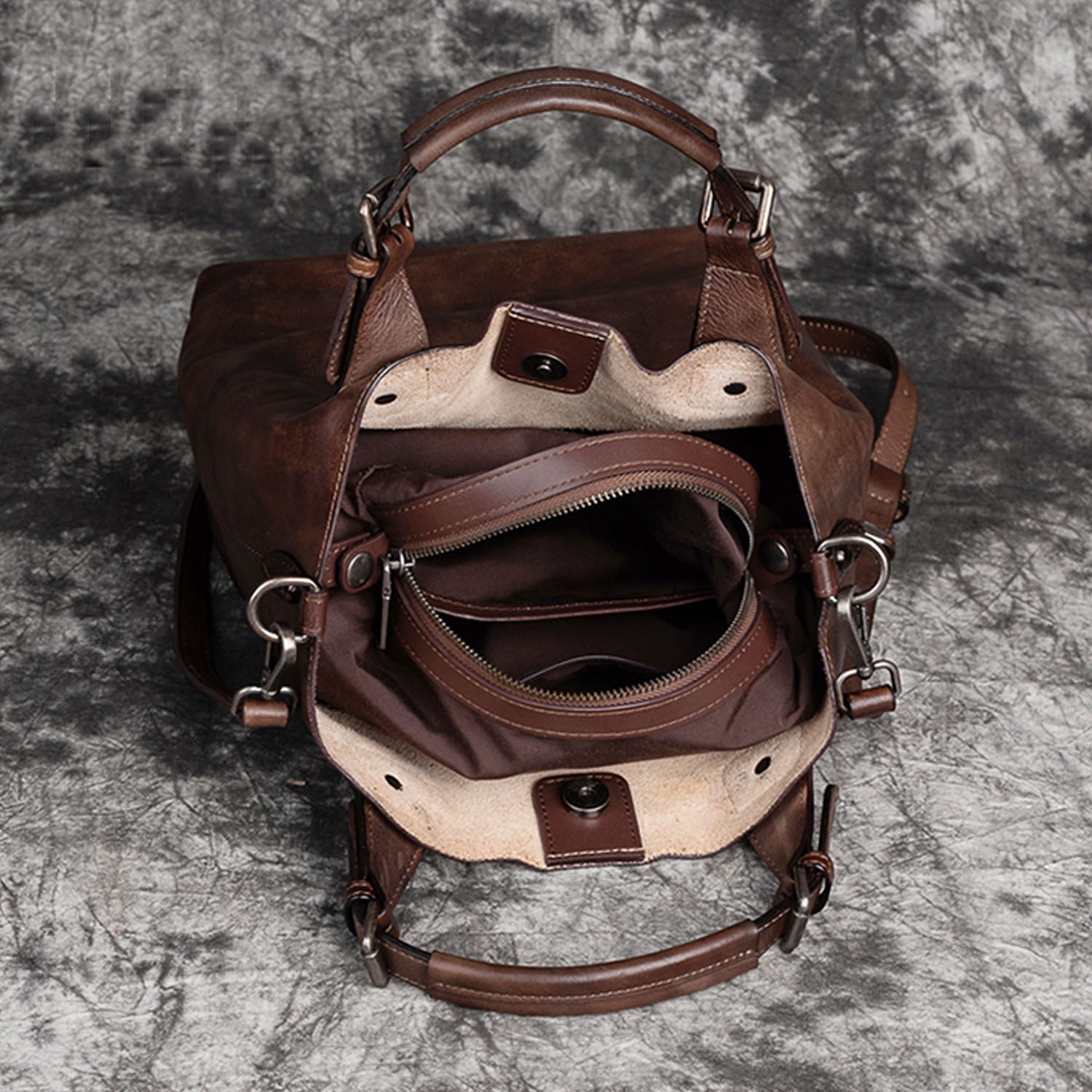 Retro Handmade Soft Durable Leather Bag