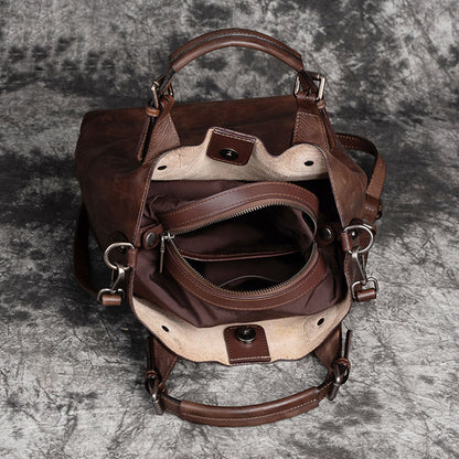 Retro Handmade Soft Durable Leather Bag