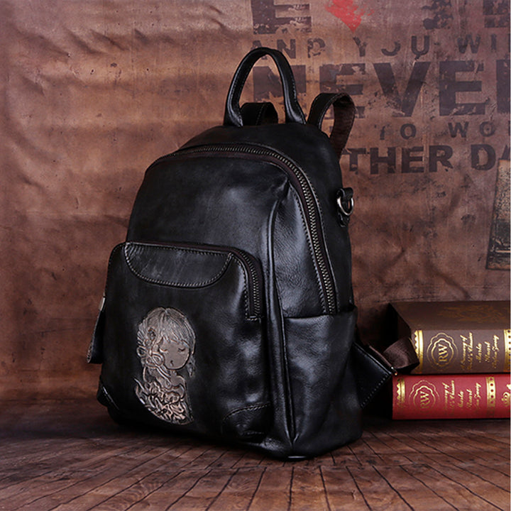Retro Handmade Fashion Leather Backpack
