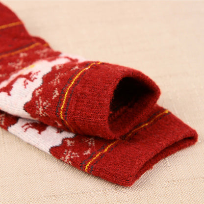 Wool Soft Christmas Deer Socks