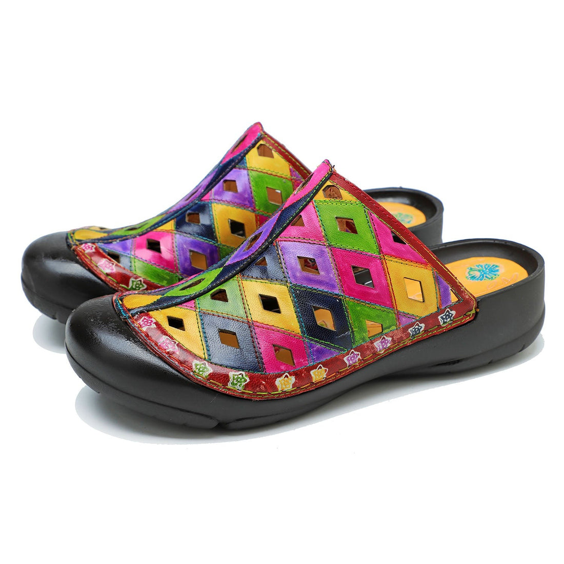 Vintage Handmade Printed Colorful Sandals