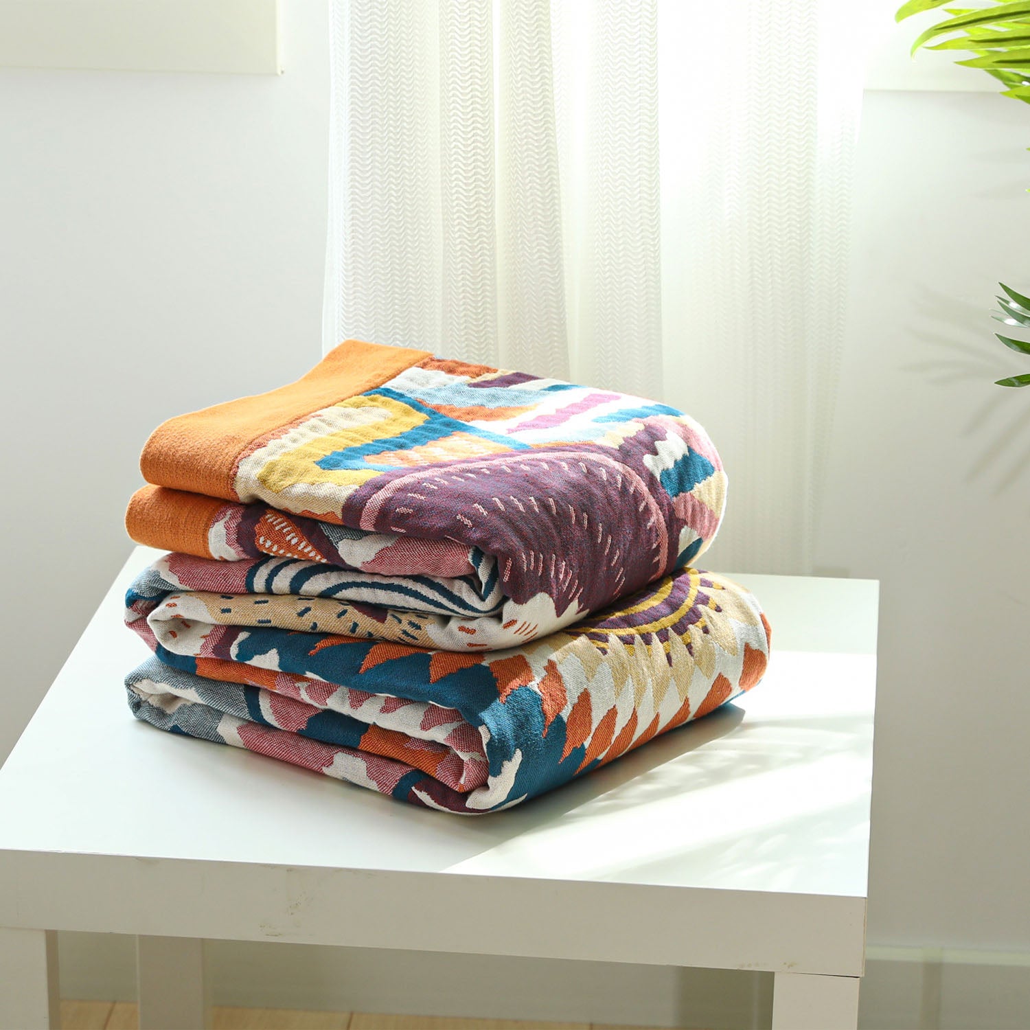 Colorful 5 Layers Cotton Blanket