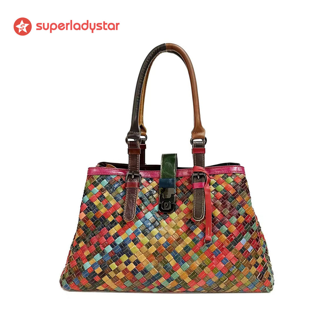 Vintage Fashion Color Matching Handbag