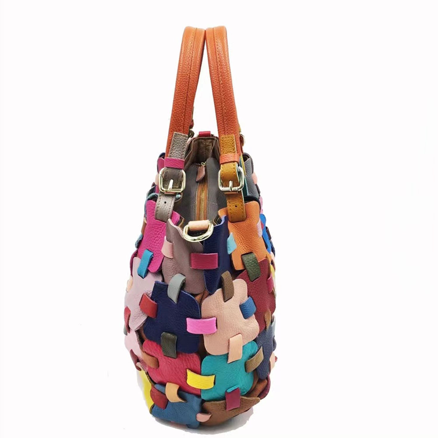 Female Floral Color Matching Fashion Handbag