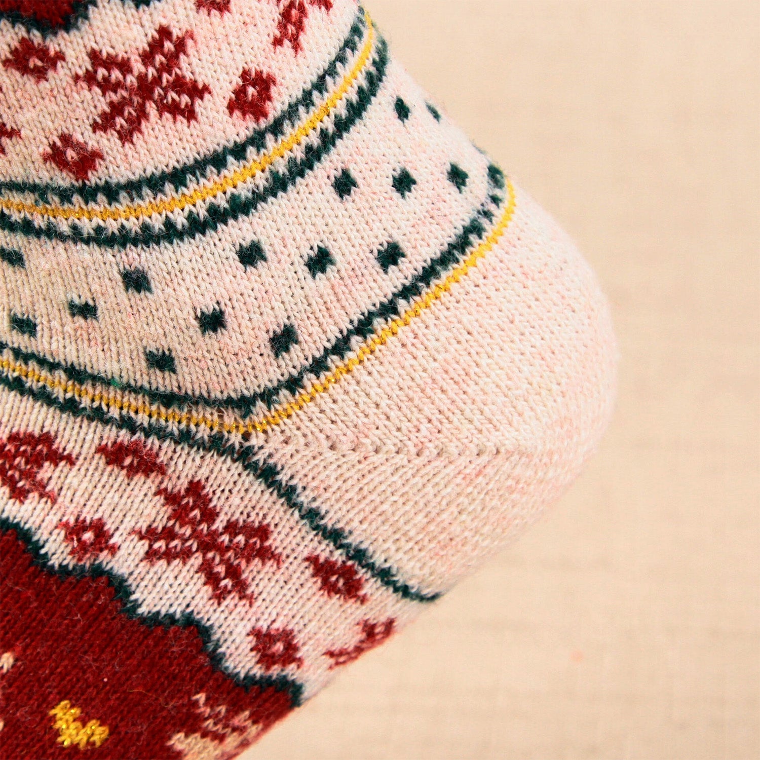 Chaussettes de cerf de Noël en laine en laine